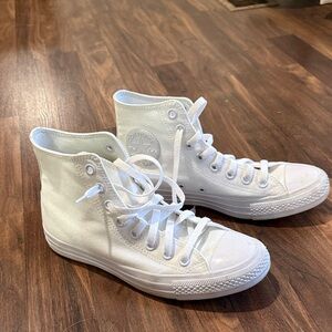 Converse White High-Top Sneakers women’s 8.5